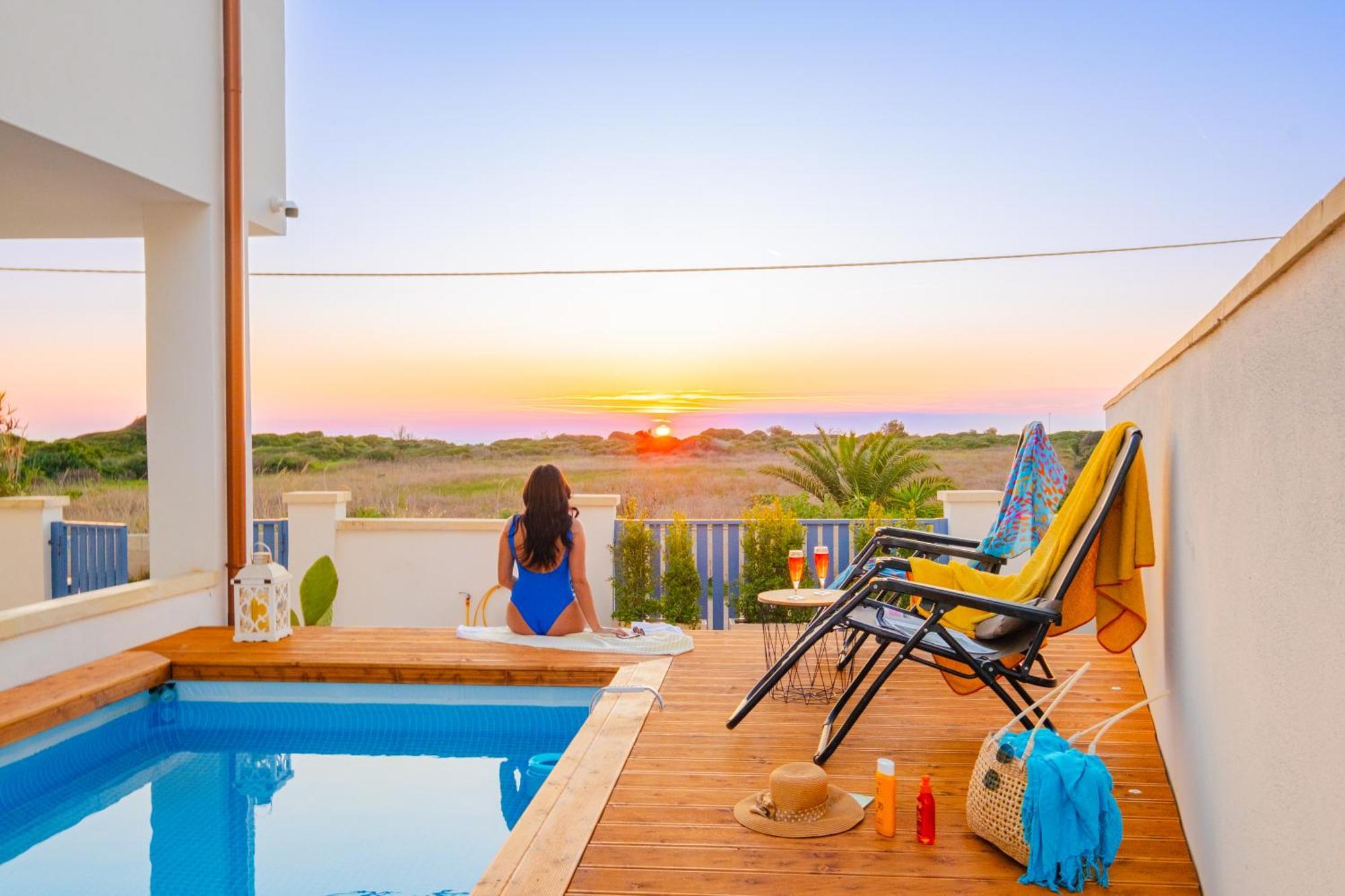 Villette Lux Fronte Spiaggia - Torre Pali Exterior foto