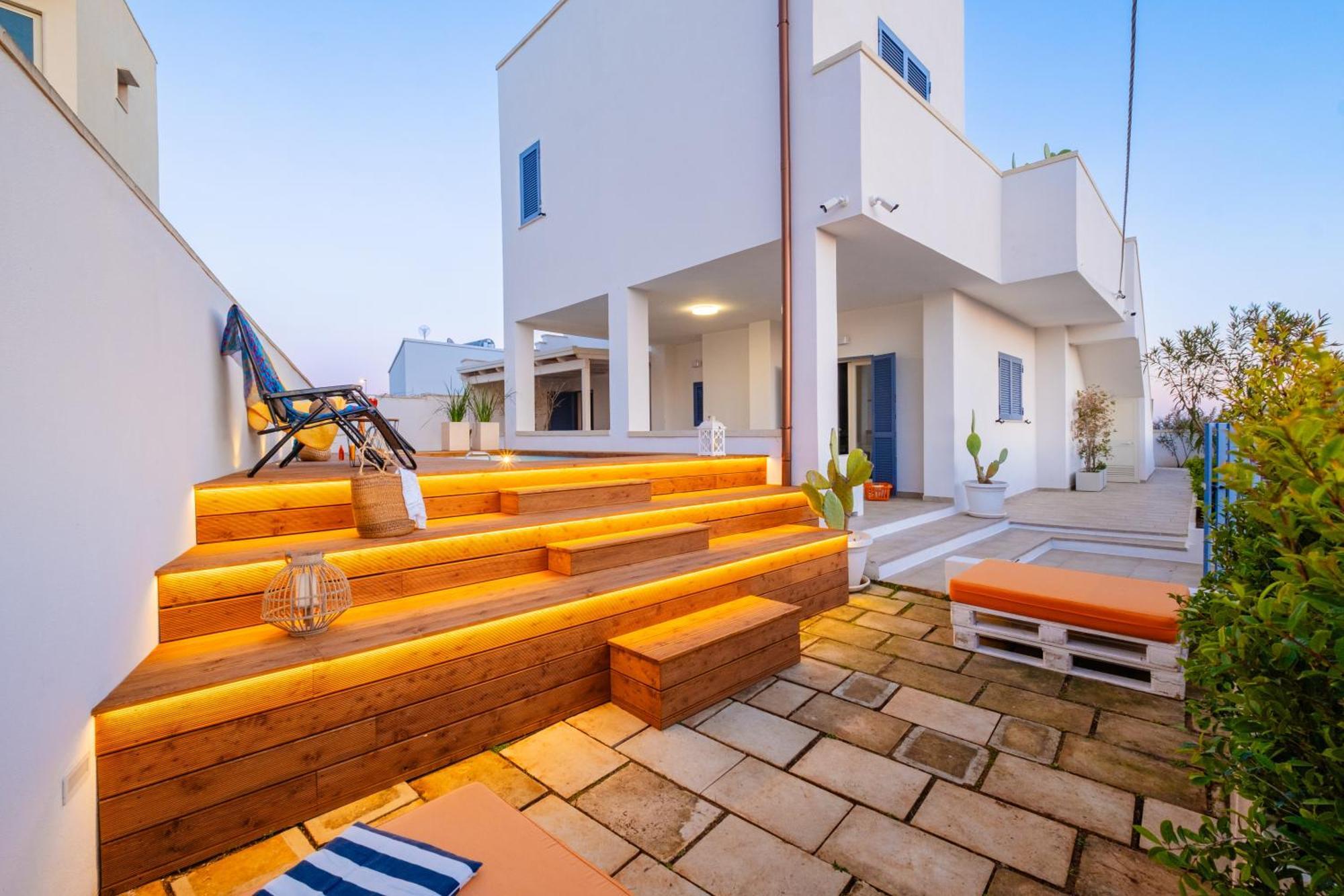Villette Lux Fronte Spiaggia - Torre Pali Exterior foto