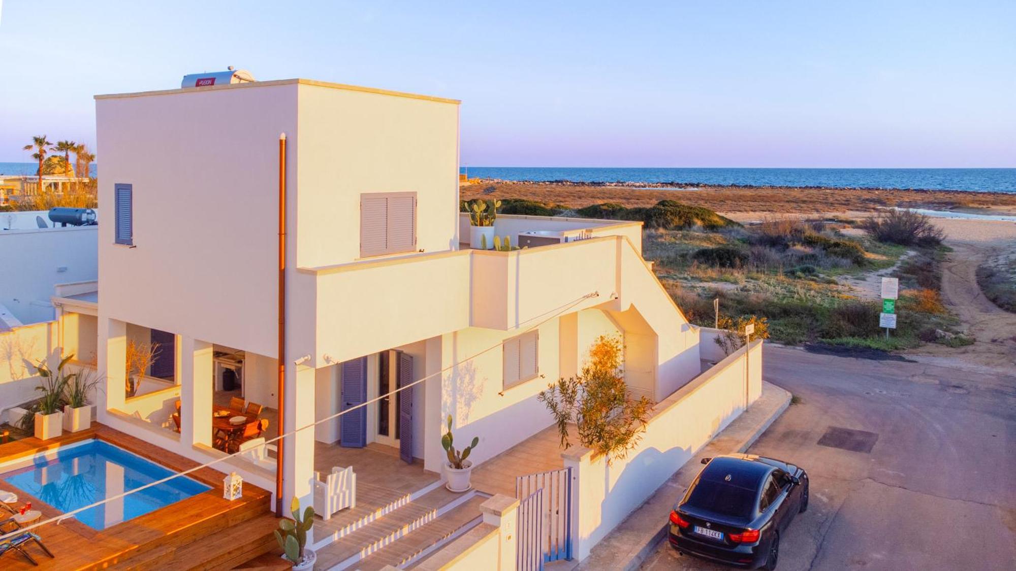 Villette Lux Fronte Spiaggia - Torre Pali Exterior foto